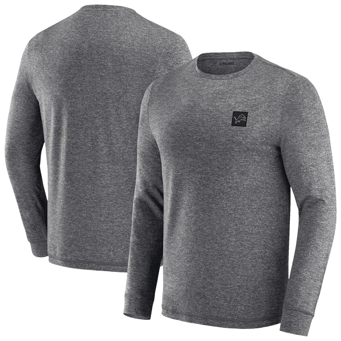 Detroit Lions J. Palmer Four Down Long Sleeve T-Shirt - Heather Black cheap