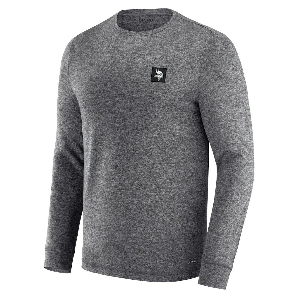 Minnesota Vikings J. Palmer Four Down Long Sleeve T-Shirt - Heather Black sale