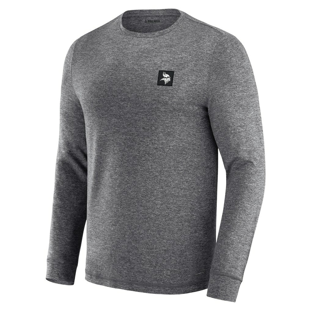 Minnesota Vikings J. Palmer Four Down Long Sleeve T-Shirt - Heather Black sale