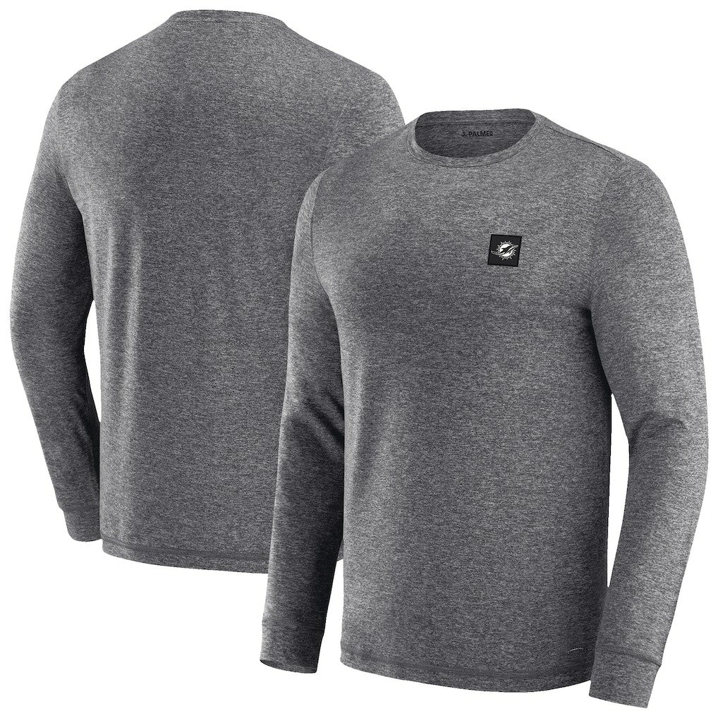 Miami Dolphins J. Palmer Four Down Long Sleeve T-Shirt - Heather Black for sale