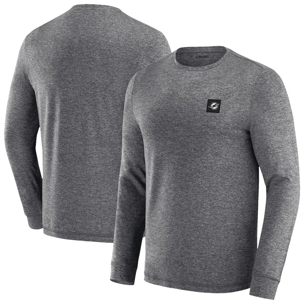Miami Dolphins J. Palmer Four Down Long Sleeve T-Shirt - Heather Black for sale