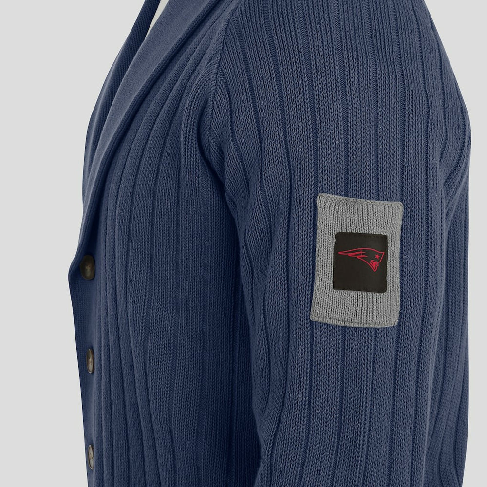 New England Patriots J. Palmer The Playmaker Cardigan Raglan Sweater - Navy outlet