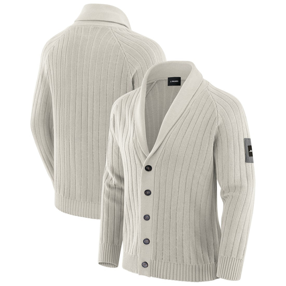 New York Jets J. Palmer The Playmaker Cardigan Raglan Sweater - Gray online