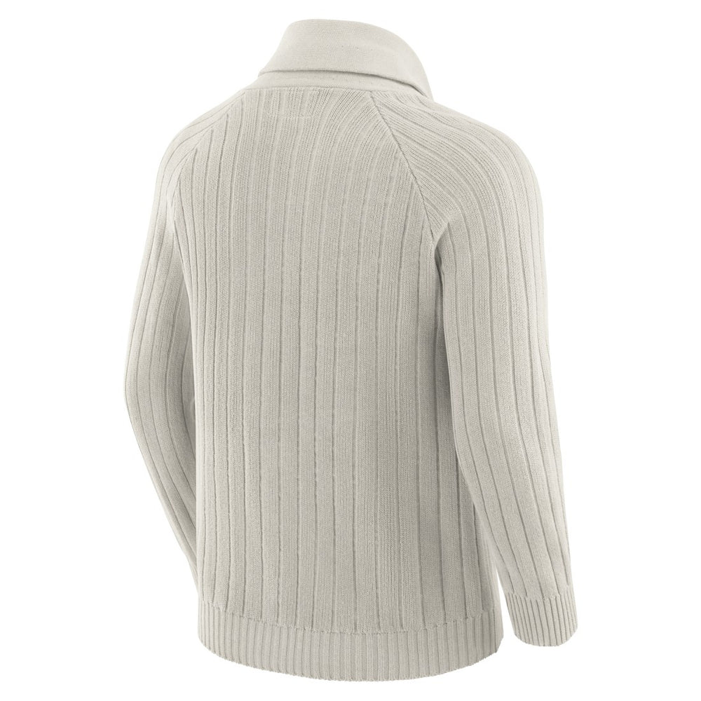 New York Jets J. Palmer The Playmaker Cardigan Raglan Sweater - Gray online