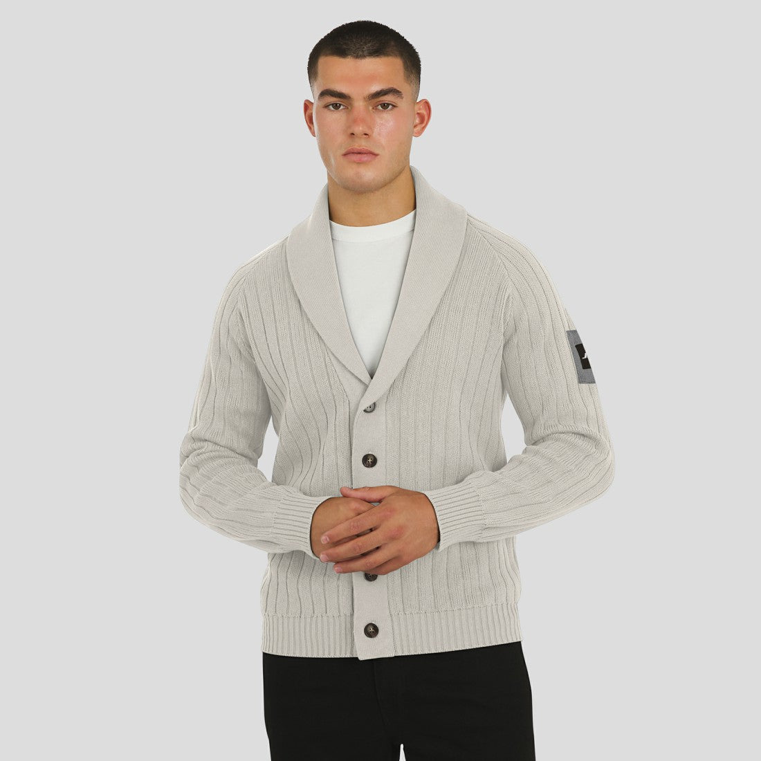 New York Jets J. Palmer The Playmaker Cardigan Raglan Sweater - Gray online
