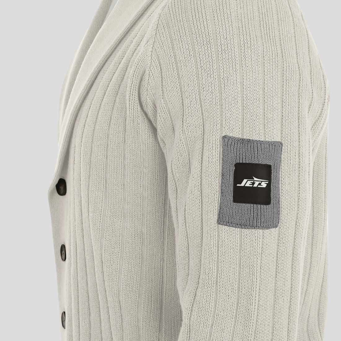 New York Jets J. Palmer The Playmaker Cardigan Raglan Sweater - Gray online