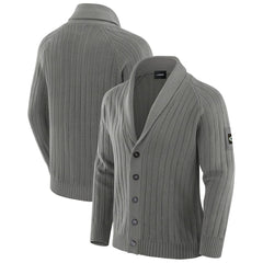 Green Bay Packers J. Palmer The Playmaker Cardigan Raglan Sweater - Graphite cheap
