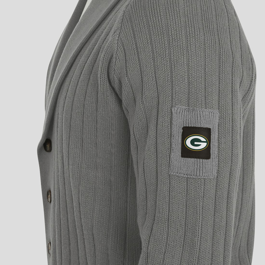 Green Bay Packers J. Palmer The Playmaker Cardigan Raglan Sweater - Graphite cheap
