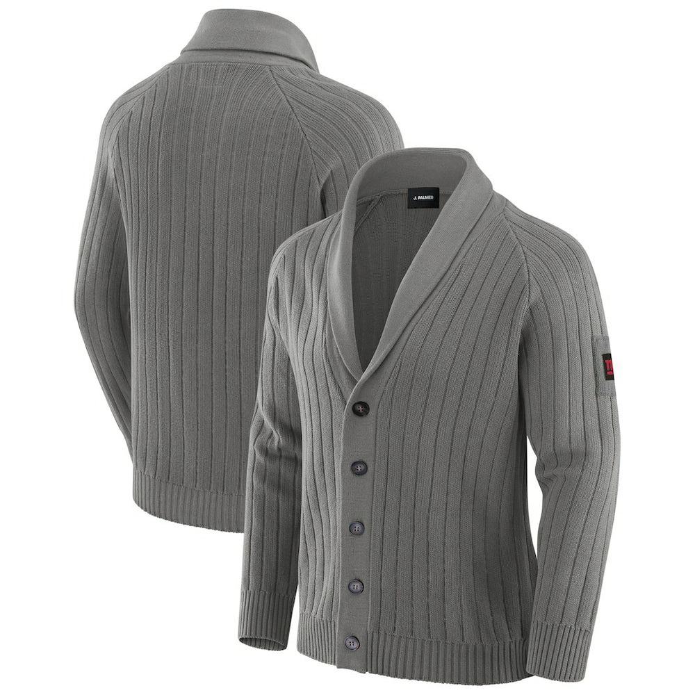 New York Giants J. Palmer The Playmaker Cardigan Raglan Sweater - Graphite on sale