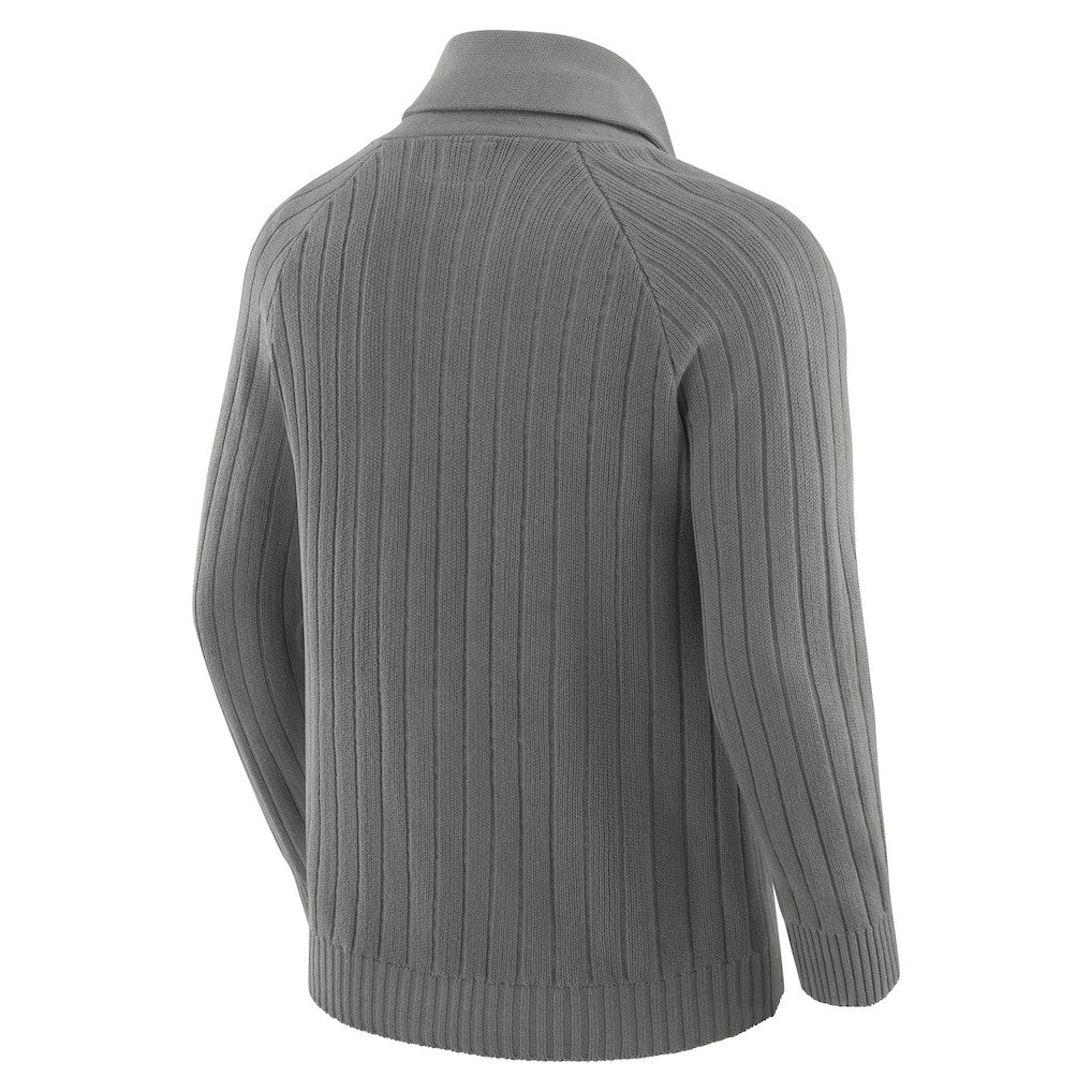New York Giants J. Palmer The Playmaker Cardigan Raglan Sweater - Graphite on sale