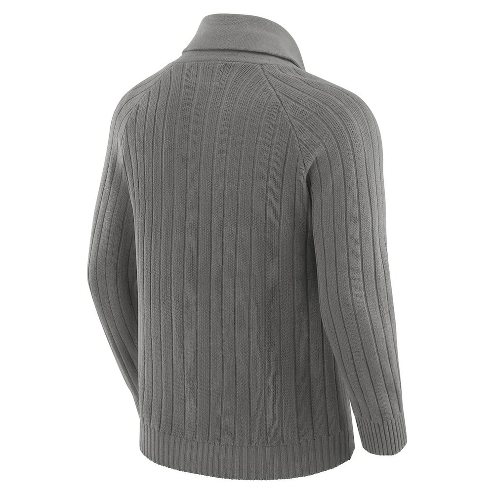 New York Giants J. Palmer The Playmaker Cardigan Raglan Sweater - Graphite on sale