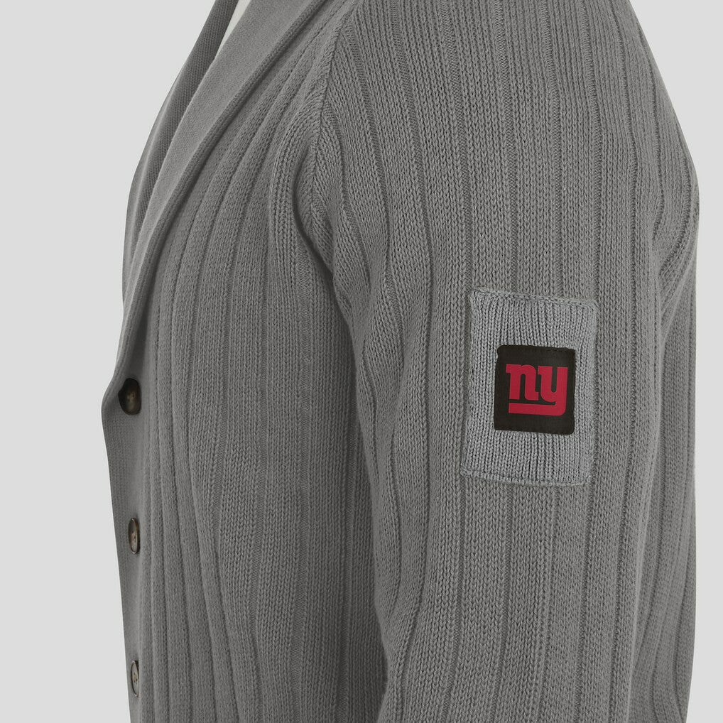 New York Giants J. Palmer The Playmaker Cardigan Raglan Sweater - Graphite on sale