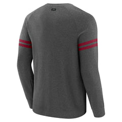 Washington Commanders J. Palmer Players Lounge Raglan Tri-Blend Sweatshirt - Dark Heather Gray for sale