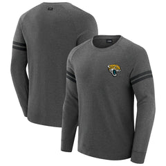Jacksonville Jaguars J. Palmer Players Lounge Raglan Tri-Blend Sweatshirt - Dark Heather Gray discount