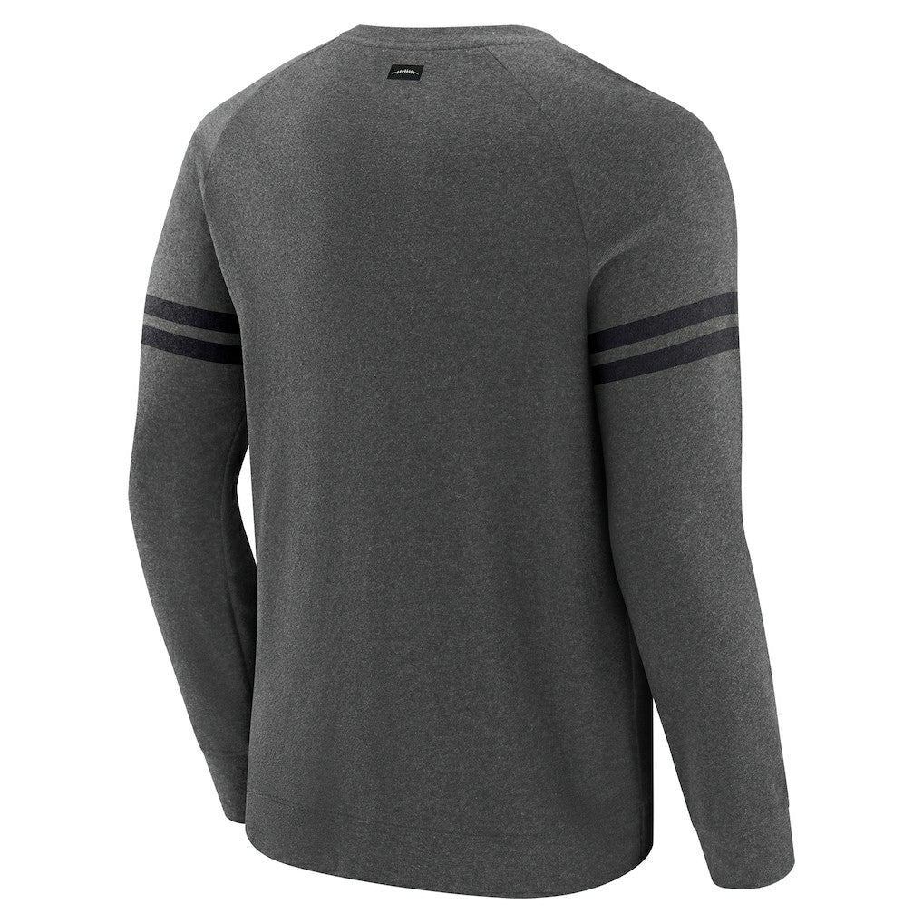 Cincinnati Bengals J. Palmer Players Lounge Raglan Tri-Blend Sweatshirt - Dark Heather Gray online