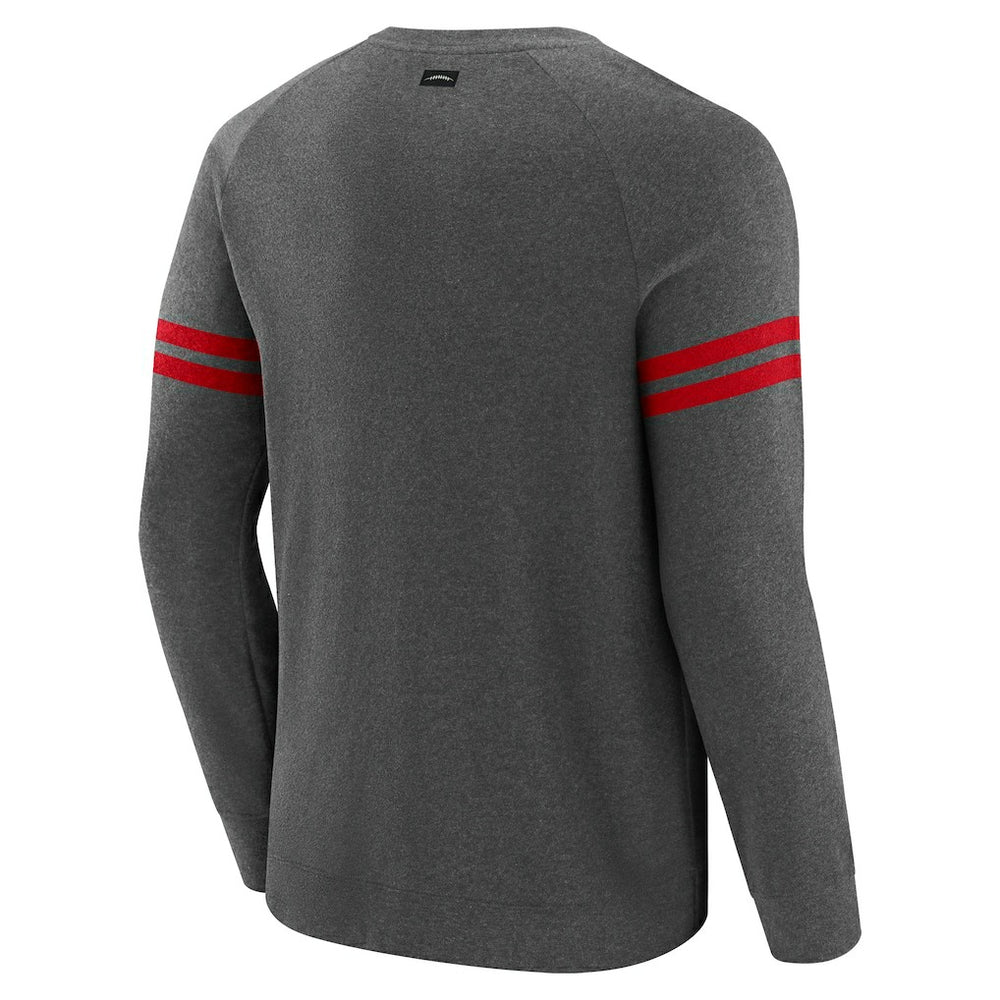 Atlanta Falcons J. Palmer Players Lounge Raglan Tri-Blend Sweatshirt - Dark Heather Gray outlet