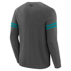 Miami Dolphins J. Palmer Players Lounge Raglan Tri-Blend Sweatshirt - Dark Heather Gray outlet