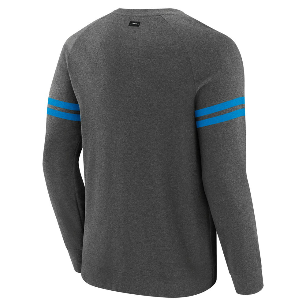 Detroit Lions J. Palmer Players Lounge Raglan Tri-Blend Sweatshirt - Dark Heather Gray discount