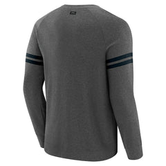 Carolina Panthers J. Palmer Players Lounge Raglan Tri-Blend Sweatshirt - Dark Heather Gray outlet