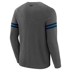 Denver Broncos J. Palmer Players Lounge Raglan Tri-Blend Sweatshirt - Dark Heather Gray outlet
