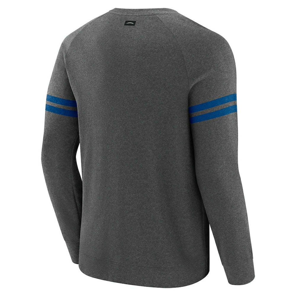 Indianapolis Colts J. Palmer Players Lounge Raglan Tri-Blend Sweatshirt - Dark Heather Gray for sale