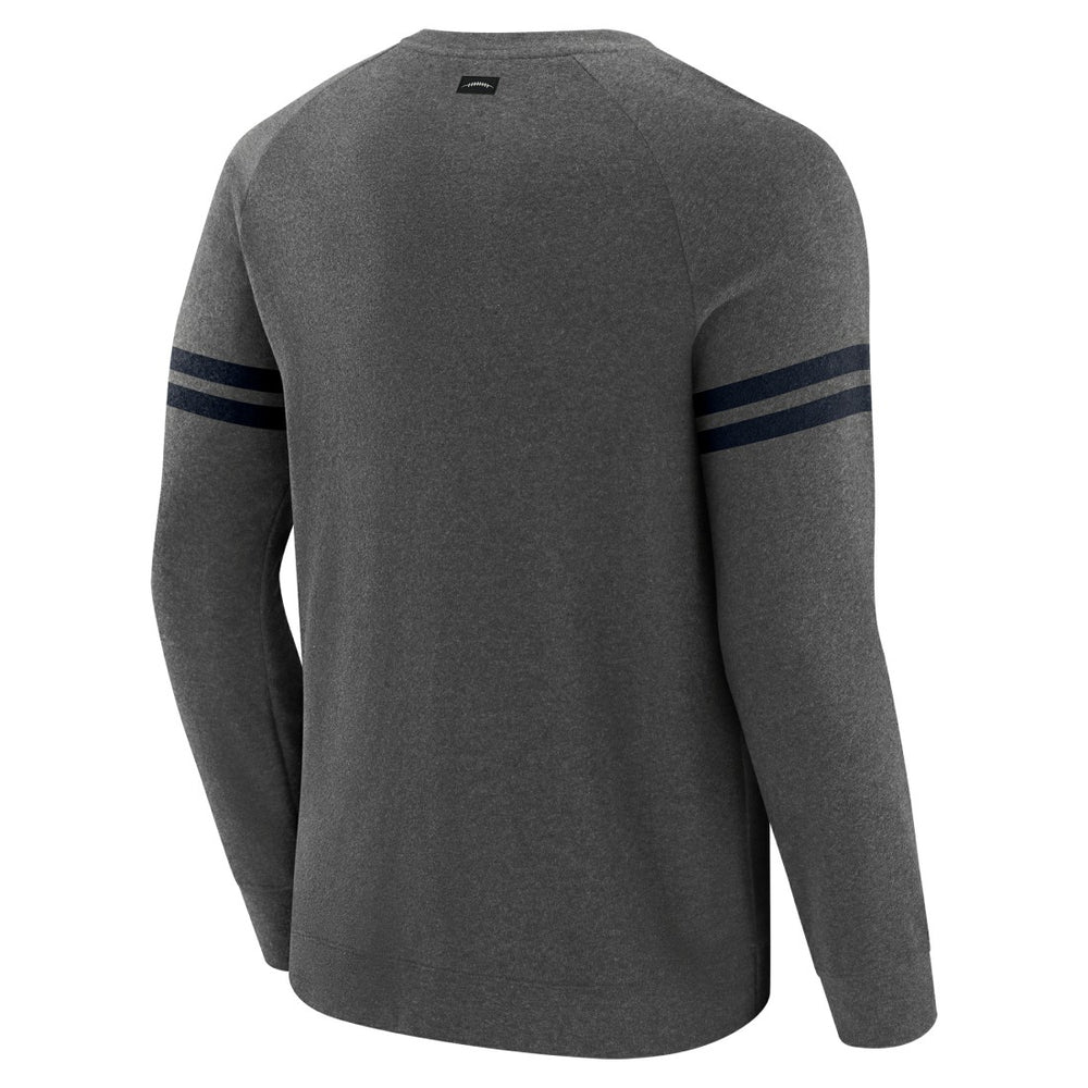 Houston Texans J. Palmer Players Lounge Raglan Tri-Blend Sweatshirt - Dark Heather Gray cheap