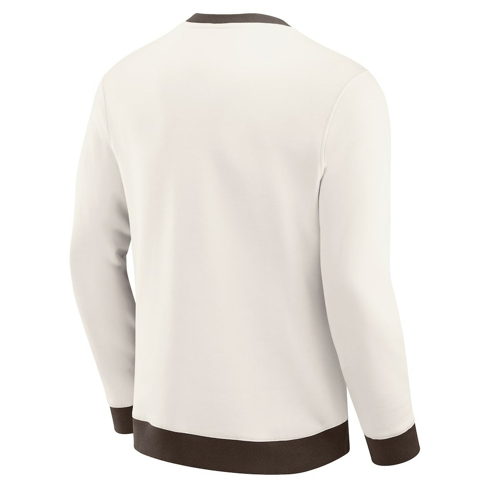 Cleveland Browns Darius Rucker Collection Colorblock Pullover Sweatshirt - Cream online