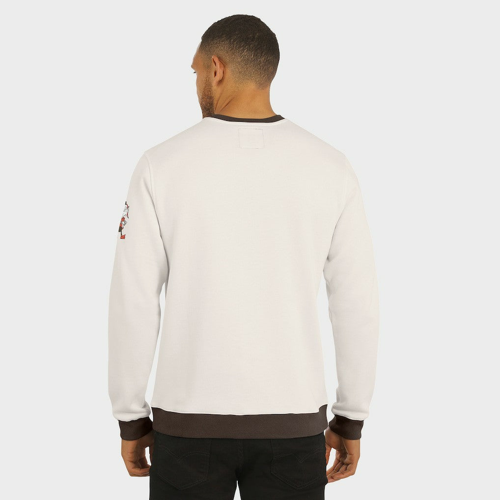 Cleveland Browns Darius Rucker Collection Colorblock Pullover Sweatshirt - Cream online