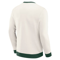 Green Bay Packers Darius Rucker Collection Colorblock Pullover Sweatshirt - Cream discount