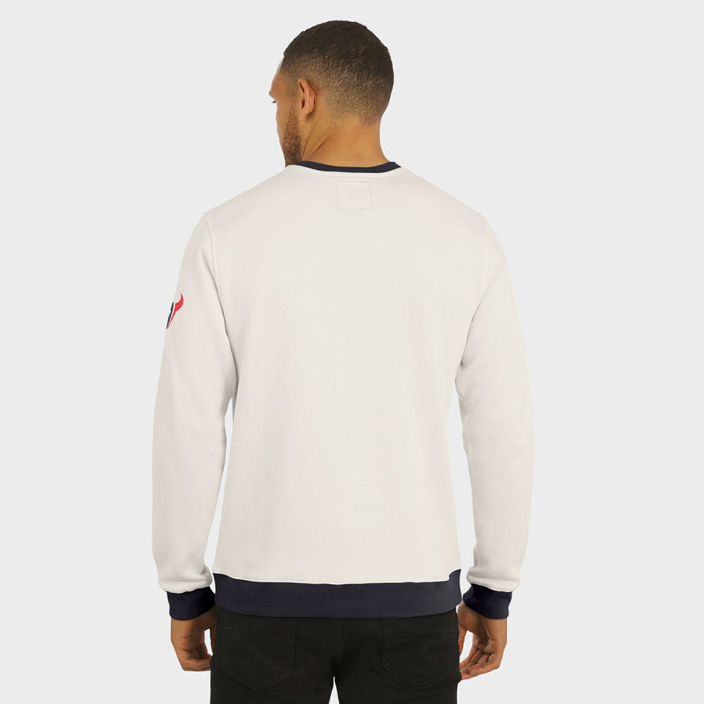 Houston Texans Darius Rucker Collection Colorblock Pullover Sweatshirt - Cream discount