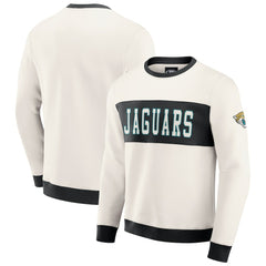 Jacksonville Jaguars Darius Rucker Collection Colorblock Pullover Sweatshirt - Cream outlet