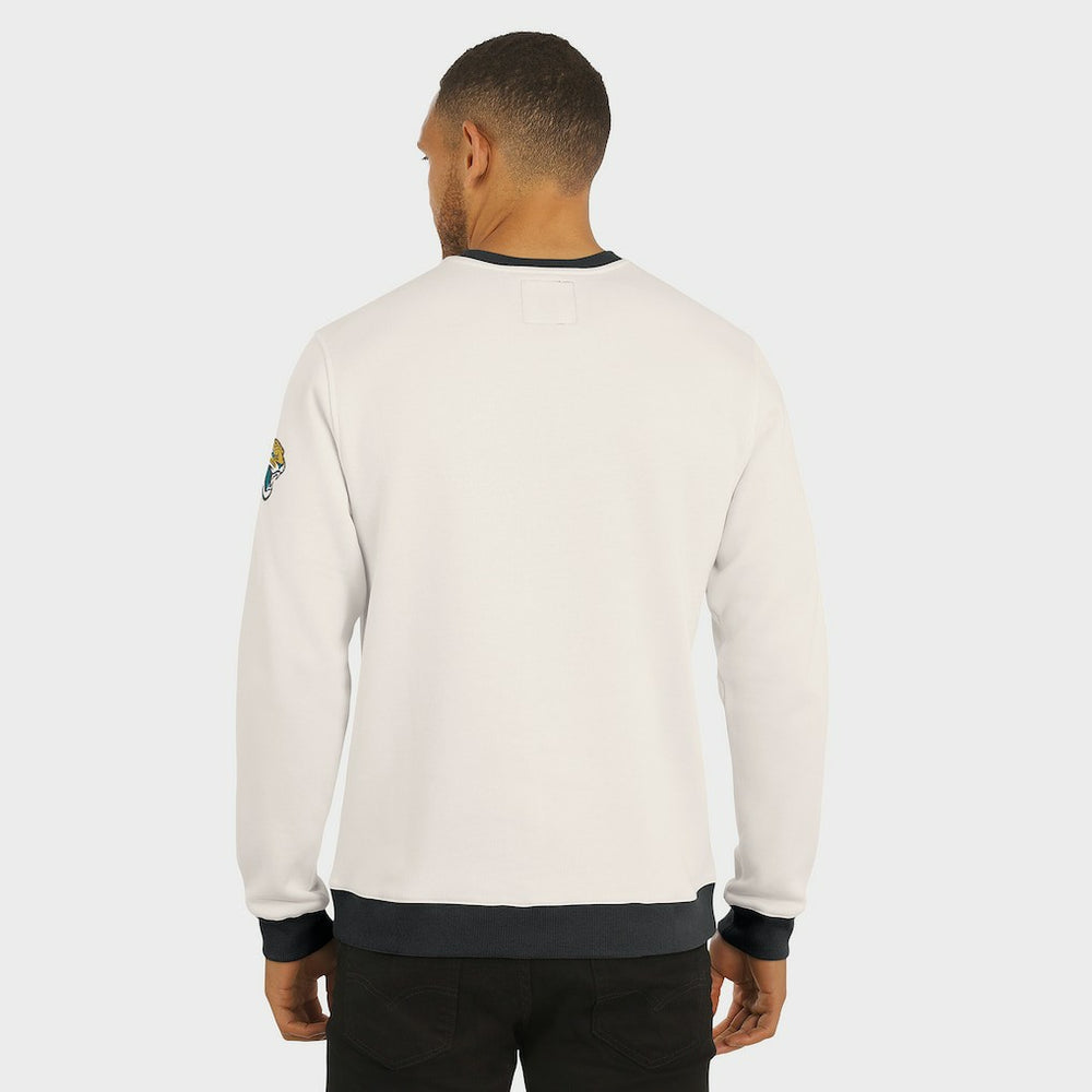 Jacksonville Jaguars Darius Rucker Collection Colorblock Pullover Sweatshirt - Cream outlet