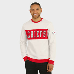 Kansas City Chiefs Darius Rucker Collection Colorblock Pullover Sweatshirt - Cream outlet