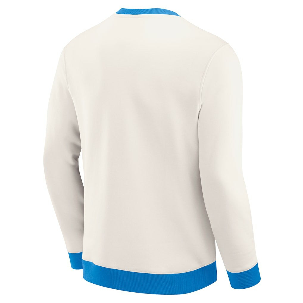 Los Angeles Chargers Darius Rucker Collection Colorblock Pullover Sweatshirt - Cream online