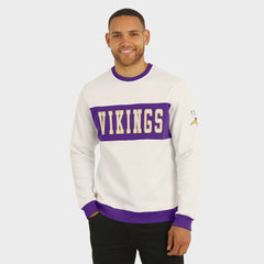 Minnesota Vikings Darius Rucker Collection Colorblock Pullover Sweatshirt - Cream online