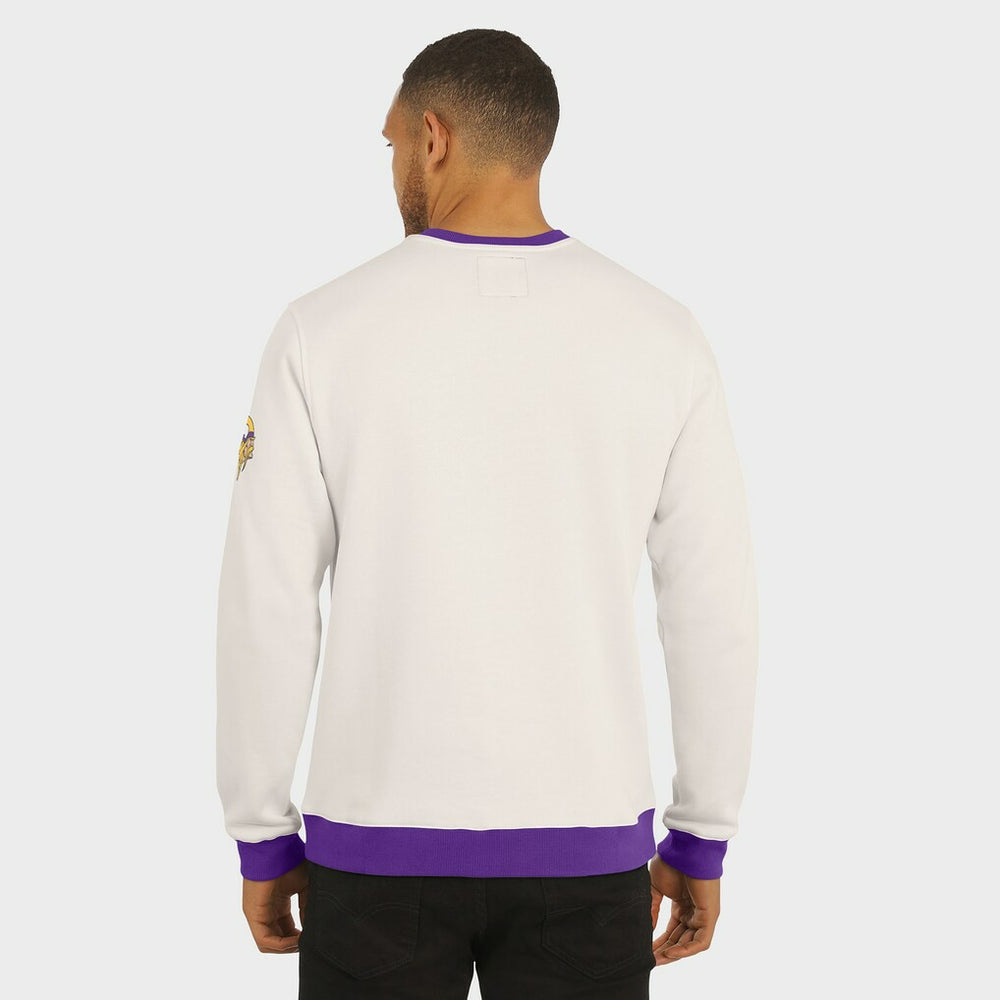 Minnesota Vikings Darius Rucker Collection Colorblock Pullover Sweatshirt - Cream online