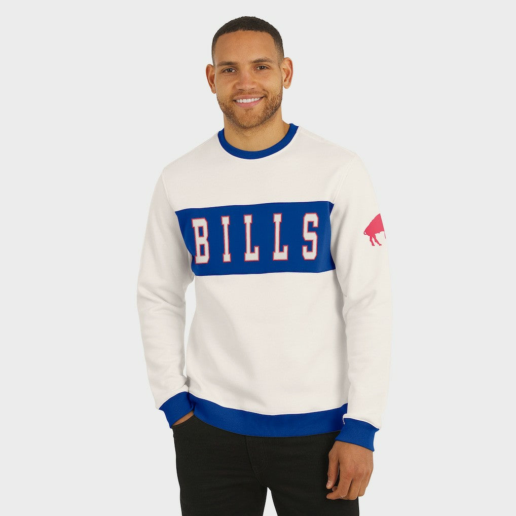 Buffalo Bills Darius Rucker Collection Colorblock Pullover Sweatshirt - Cream discount