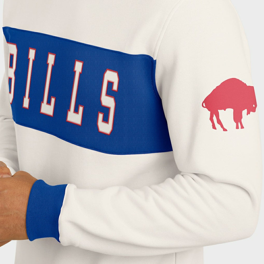 Buffalo Bills Darius Rucker Collection Colorblock Pullover Sweatshirt - Cream discount