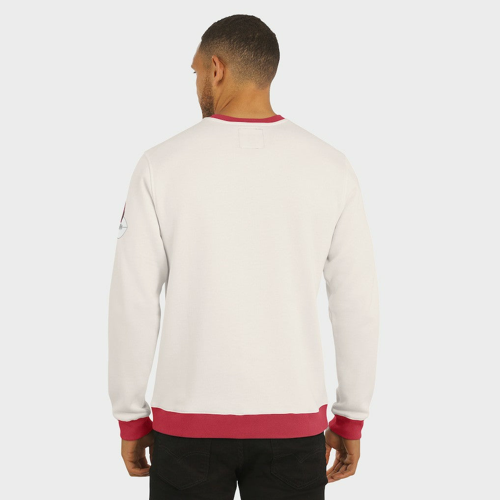 Arizona Cardinals Darius Rucker Collection Colorblock Pullover Sweatshirt - Cream on sale