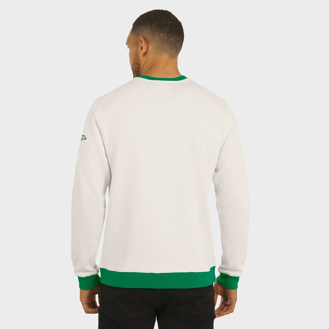 New York Jets Darius Rucker Collection Colorblock Pullover Sweatshirt - Cream on sale