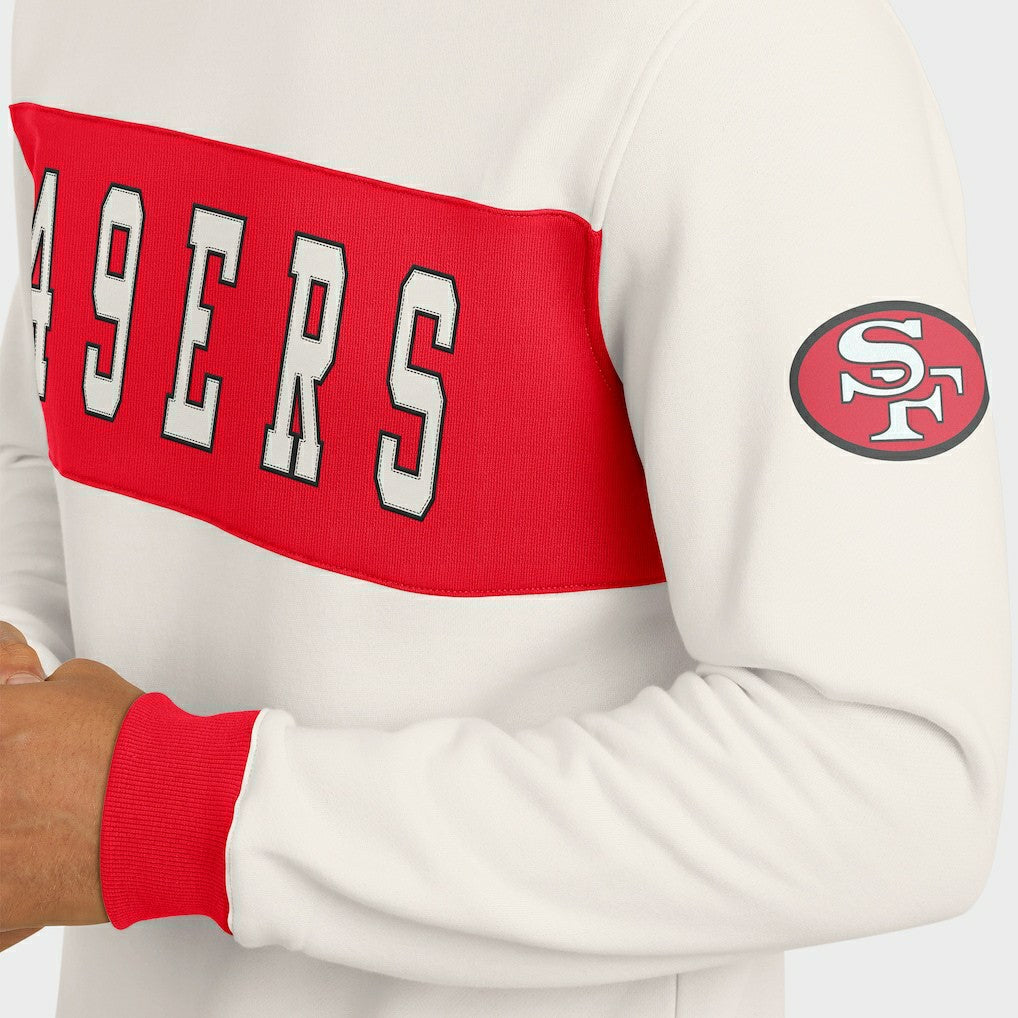San Francisco 49ers Darius Rucker Collection Colorblock Pullover Sweatshirt - Cream discount