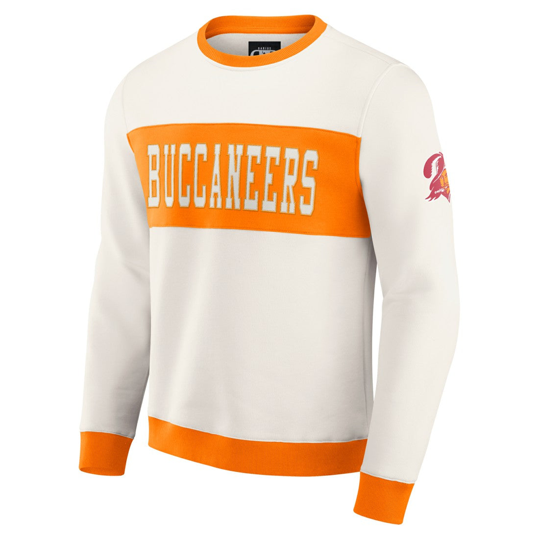 Tampa Bay Buccaneers Darius Rucker Collection Colorblock Pullover Sweatshirt - Cream discount