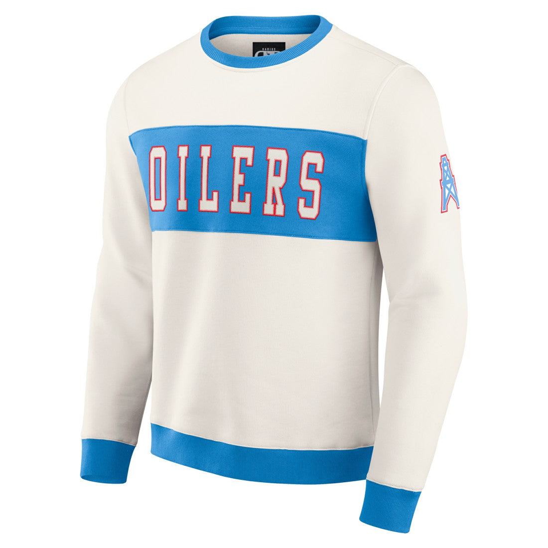 Tennessee Titans Darius Rucker Collection Colorblock Pullover Sweatshirt - Cream for sale