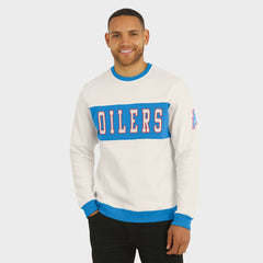 Tennessee Titans Darius Rucker Collection Colorblock Pullover Sweatshirt - Cream for sale