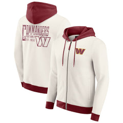 Washington Commanders Darius Rucker Collection Distressed Graphics Full-Zip Hoodie - Cream on sale