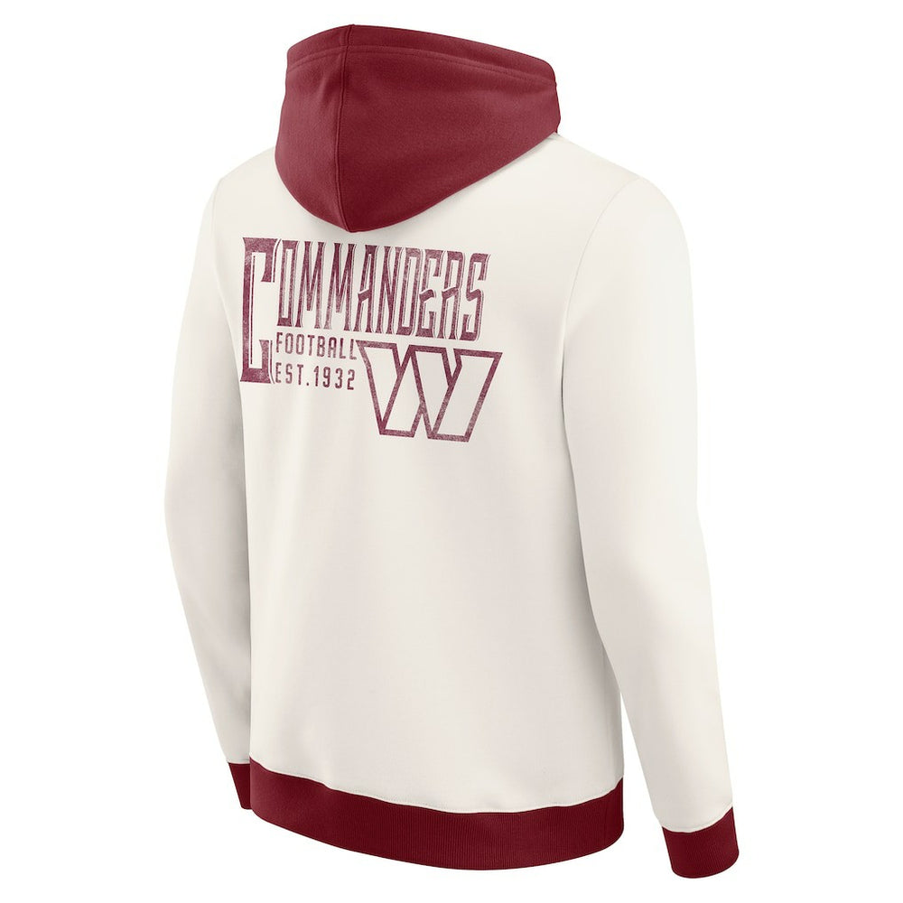 Washington Commanders Darius Rucker Collection Distressed Graphics Full-Zip Hoodie - Cream on sale