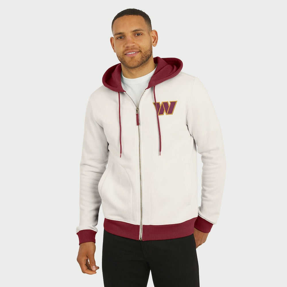 Washington Commanders Darius Rucker Collection Distressed Graphics Full-Zip Hoodie - Cream on sale