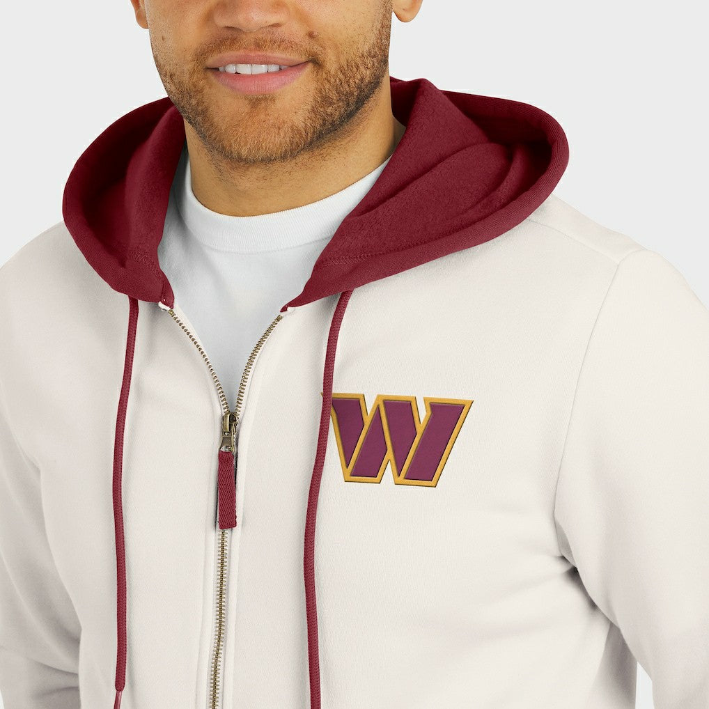 Washington Commanders Darius Rucker Collection Distressed Graphics Full-Zip Hoodie - Cream on sale