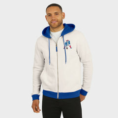 New England Patriots Darius Rucker Collection Distressed Graphics Full-Zip Hoodie - Cream online