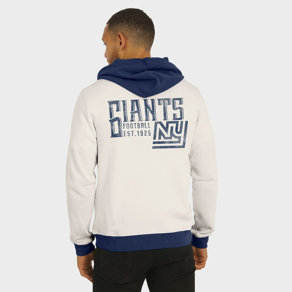 New York Giants Darius Rucker Collection Distressed Graphics Full-Zip Hoodie - Cream online